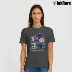 Women’s Buffalo Bills Snoopy Signature T-Shirt in charcoal | Soft, Flattering Fit