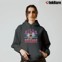 Women’s Buffalo Bills Taz Looney Tunes Football Cozy Hoodie in charcoal | Warm, Structured, Stylish