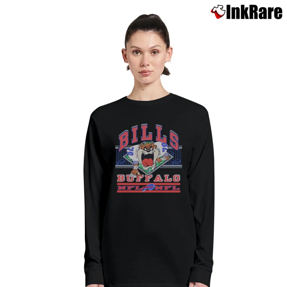 Women’s Buffalo Bills Taz Looney Tunes Football Long-Sleeve Top in black | Sleek, Versatile, All-Season