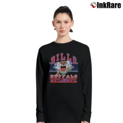 Women’s Buffalo Bills Taz Looney Tunes Football Long-Sleeve Top in black | Sleek, Versatile, All-Season