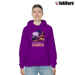 Women’s Buffalo Sabres Snoopy Woodstock NHL Hockey Cozy Hoodie in purple | Warm, Structured, Stylish