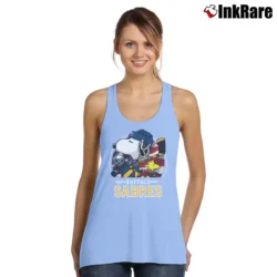 Women’s Buffalo Sabres Snoopy Woodstock NHL Hockey Tank Top in light blue | Lightweight, Movement-Friendly