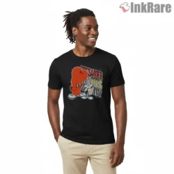 Bugs Bunny And Gossamer Duo Shirt on black short sleeve shirt for men graphic tee