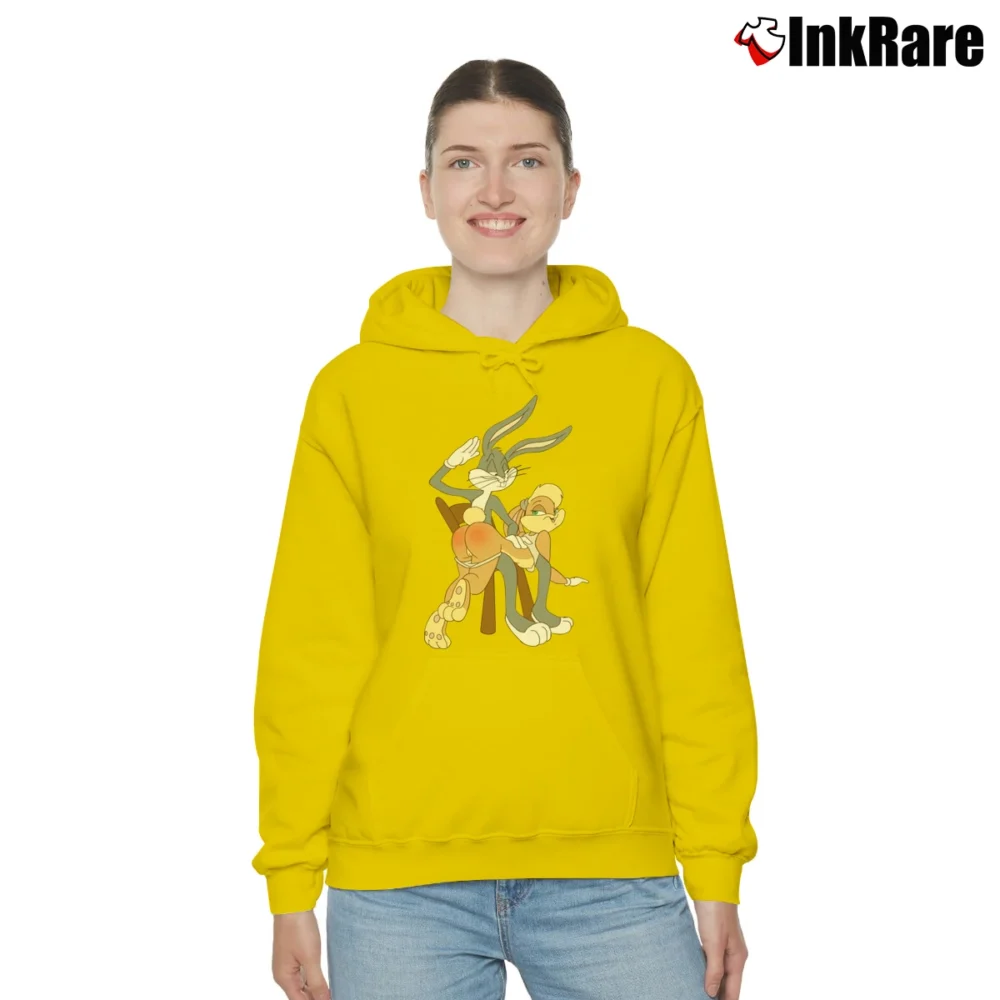 Women’s Bugs Bunny And Lola Looney Tunes Classic Cozy Hoodie in yellow | Warm, Structured, Stylish