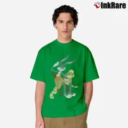 Men’s Bugs Bunny And Lola Looney Tunes Classic Classic T-Shirt in irish green | Soft, Breathable Everyday Wear