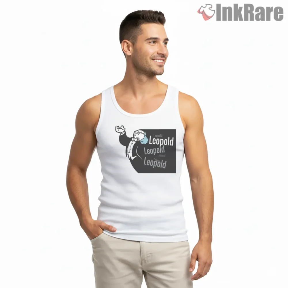 Bugs Bunny Leopold Conductor Classic Shirt on white tank top for men graphic tee