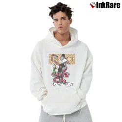 Men’s Bugs Bunny Looney Tunes Gucci Mashup Classic Pullover Hoodie in white | Cozy, Durable, Modern Fit