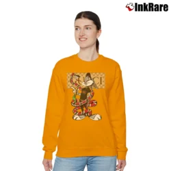 Women’s Bugs Bunny Looney Tunes Gucci Mashup Classic Relaxed Sweatshirt in orange | Soft, Laid-Back Vibe