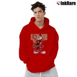 Men’s Bugs Bunny Looney Tunes Gucci Mashup Pullover Hoodie in red | Cozy, Durable, Modern Fit