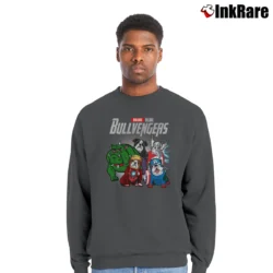 Men’s Bulldog Avengers Endgame Marvel Crewneck Sweatshirt in charcoal | Cozy Fabric, Clean Style