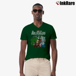 Men’s Bulldog Avengers Endgame Marvel V-Neck Tee in forest green | Sharp, Breathable, Everyday Staple