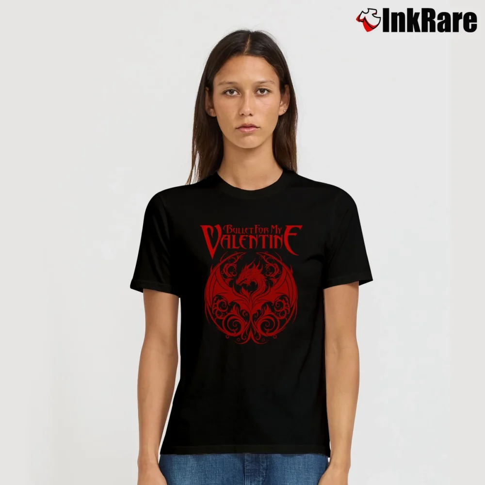 Women’s Bullet For My Valentine Band Signature T-Shirt in black | Soft, Flattering Fit