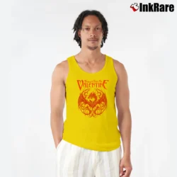 Men’s Bullet For My Valentine Band Tank Top in yellow | Breathable, Active-Friendly Design
