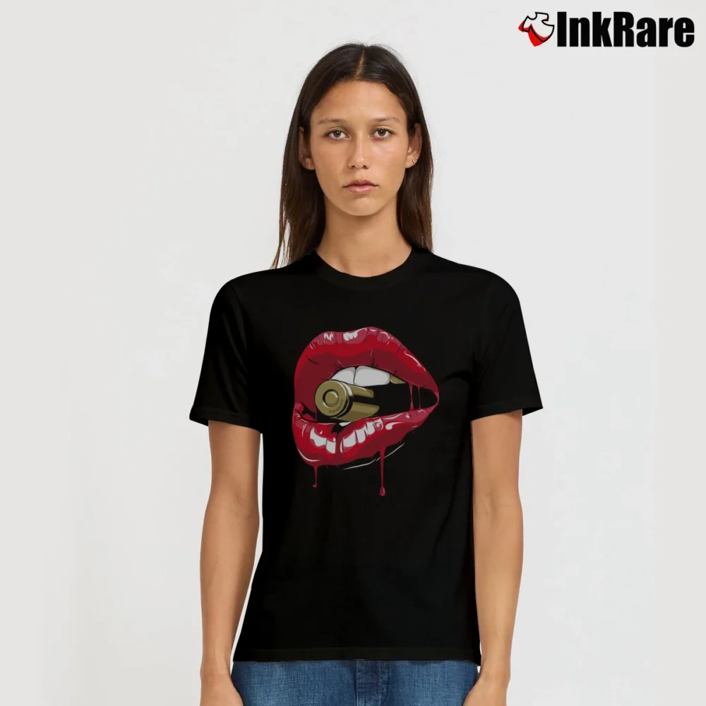 Women’s Bullet Patrone Supreme Rap Hip Hop Signature T-Shirt in black | Soft, Flattering Fit