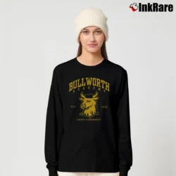 Women’s Bullworth Academy BSM 1845 Mascot Long-Sleeve Top in black | Sleek, Versatile, All-Season