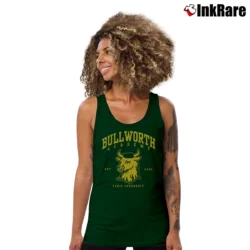 Women’s Bullworth Academy BSM 1845 Mascot Tank Top in forest green | Lightweight, Movement-Friendly