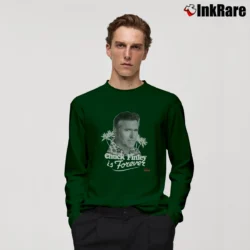 Men’s Burn Notice Chuck Finley Quote Long-Sleeve Shirt in forest green | Sleek, Lightweight, Year-Round Wear