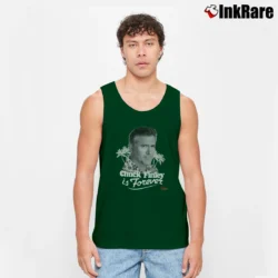 Men’s Burn Notice Chuck Finley Quote Tank Top in forest green | Breathable, Active-Friendly Design