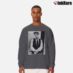 Men’s Buster Keaton Our Hospitality Long-Sleeve Shirt in charcoal | Sleek, Lightweight, Year-Round Wear
