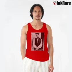 Men’s Buster Keaton Our Hospitality Tank Top in red | Breathable, Active-Friendly Design
