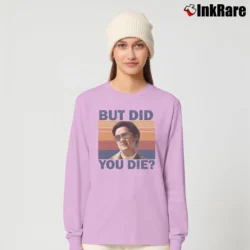 Women’s But Did You Die The Hangover Mr Chow Long-Sleeve Top in light pink | Sleek, Versatile, All-Season