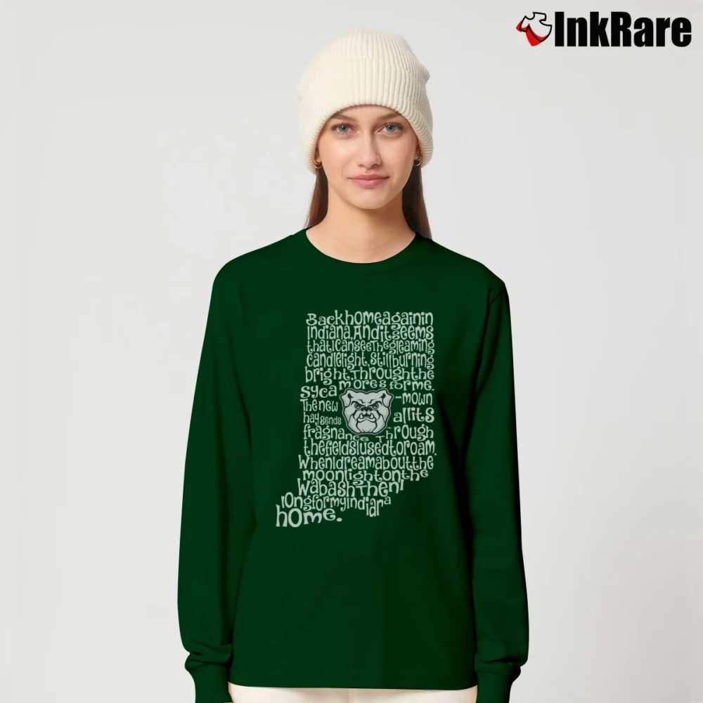 Women’s Butler Bulldogs Indiana Back Home Long-Sleeve Top in forest green | Sleek, Versatile, All-Season