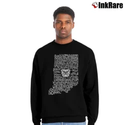 Men’s Butler Bulldogs Indiana Back Home Crewneck Sweatshirt in black | Cozy Fabric, Clean Style