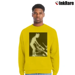 Men’s Butthole Surfers Punk Rock Band Crewneck Sweatshirt in yellow | Cozy Fabric, Clean Style