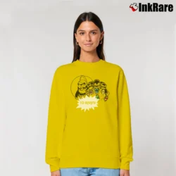 Women’s Buzz Lightyear Infinity Gauntlet Toy Story Marvel Avengers Relaxed Sweatshirt in yellow | Soft, Laid-Back Vibe