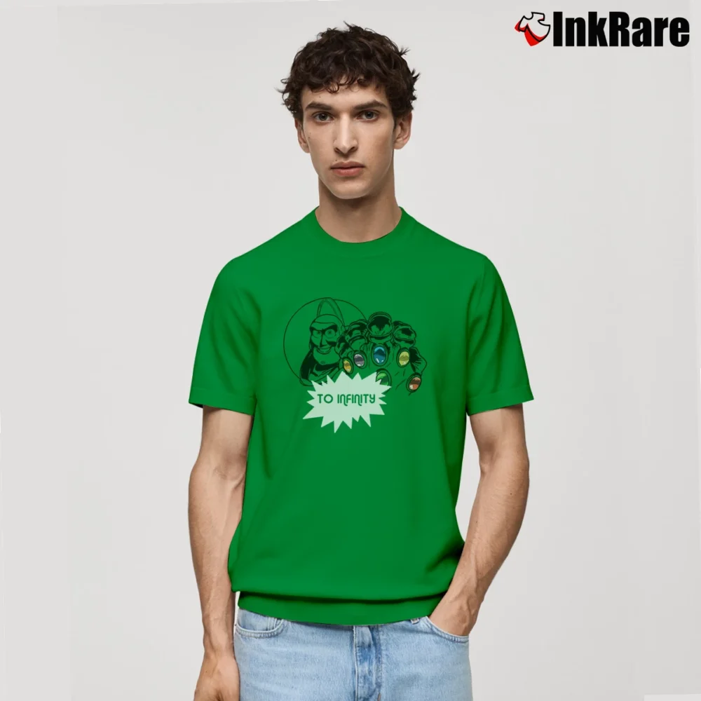 Men’s Buzz Lightyear Infinity Gauntlet Toy Story Marvel Avengers Classic T-Shirt in irish green | Soft, Breathable Everyday Wear
