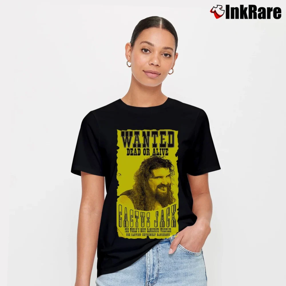 Women’s cactus jack dead or alive for Hardcore Wrestling Fans Signature T-Shirt in black | Soft, Flattering Fit