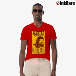 Men’s cactus jack dead or alive for Hardcore Wrestling Fans V-Neck Tee in red | Sharp, Breathable, Everyday Staple
