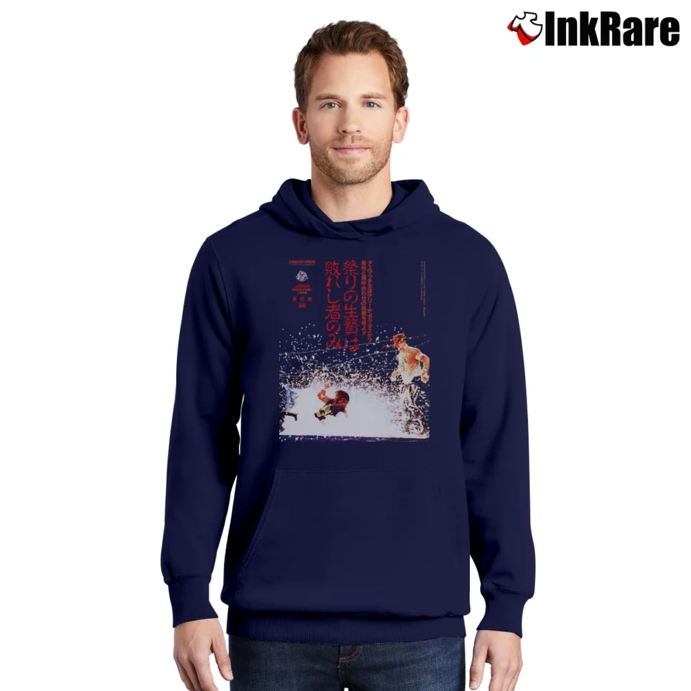 Men’s Cactus Jack vs Terry Funk IWA Japan for Hardcore Wrestling Fans Pullover Hoodie in navy | Cozy, Durable, Modern Fit