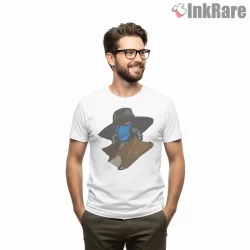 Cad Bane Western Outlaw Portrait Shirt on white short sleeve shirt for men graphic tee