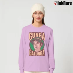 Women’s Caddyshack Carl Spackler Gunga Galunga Long-Sleeve Top in light pink | Sleek, Versatile, All-Season