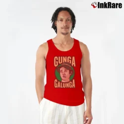 Men’s Caddyshack Carl Spackler Gunga Galunga Tank Top in red | Breathable, Active-Friendly Design
