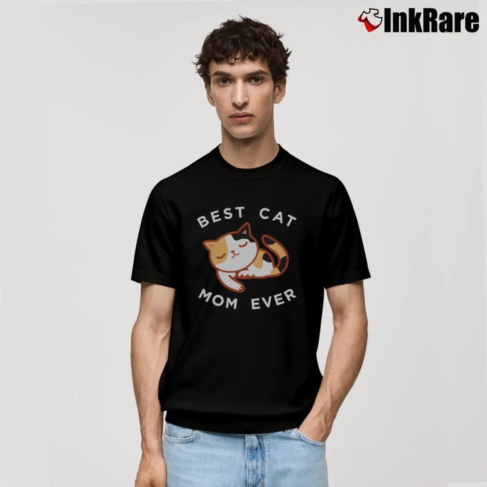 Men’s Calico Cat Mom Best Kitty Mother Gift Classic T-Shirt in black | Soft, Breathable Everyday Wear