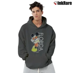 Men’s California Mickey Mouse Disney Graphic Pullover Hoodie in charcoal | Cozy, Durable, Modern Fit