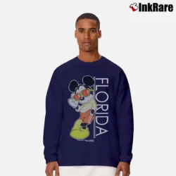 Men’s California Mickey Mouse Disney Graphic Long-Sleeve Shirt in navy | Sleek, Lightweight, Year-Round Wear