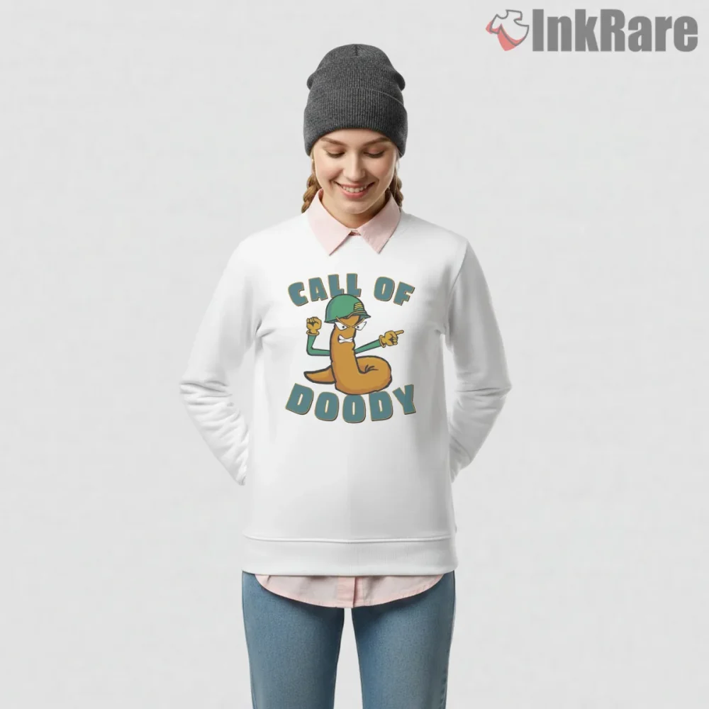 Call Of Doody Cartoon Parody Gamer Humor Shirt on graphic shirt for women graphic tee