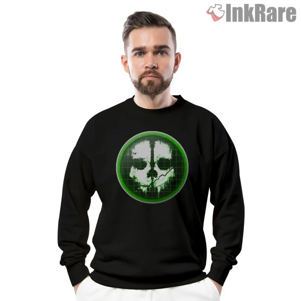 Call Of Duty Ghost Radar Skull Emblem Shirt on graphic shirt for men graphic tee