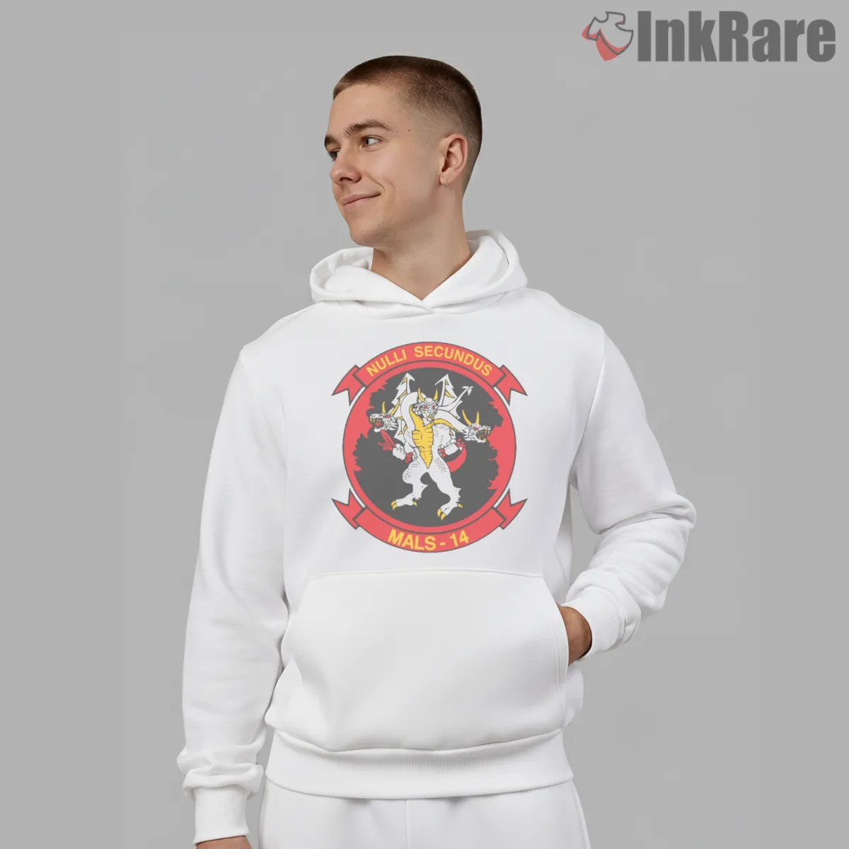 Call Of Duty Marine Aviation Squadron Patch Style Shirt on white hoodie for men graphic tee