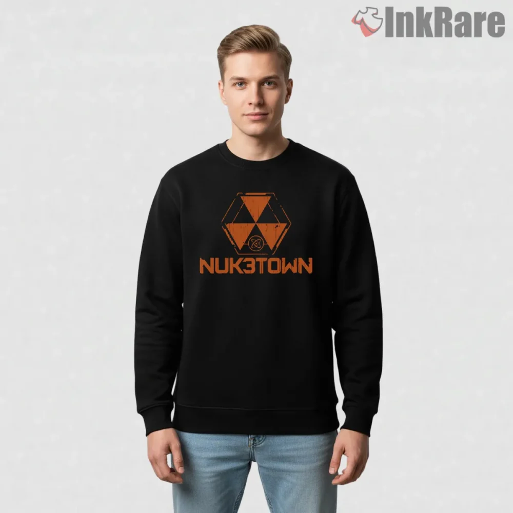 Call Of Duty Nuketown Hazard Symbol Retro Shirt on graphic shirt for men graphic tee