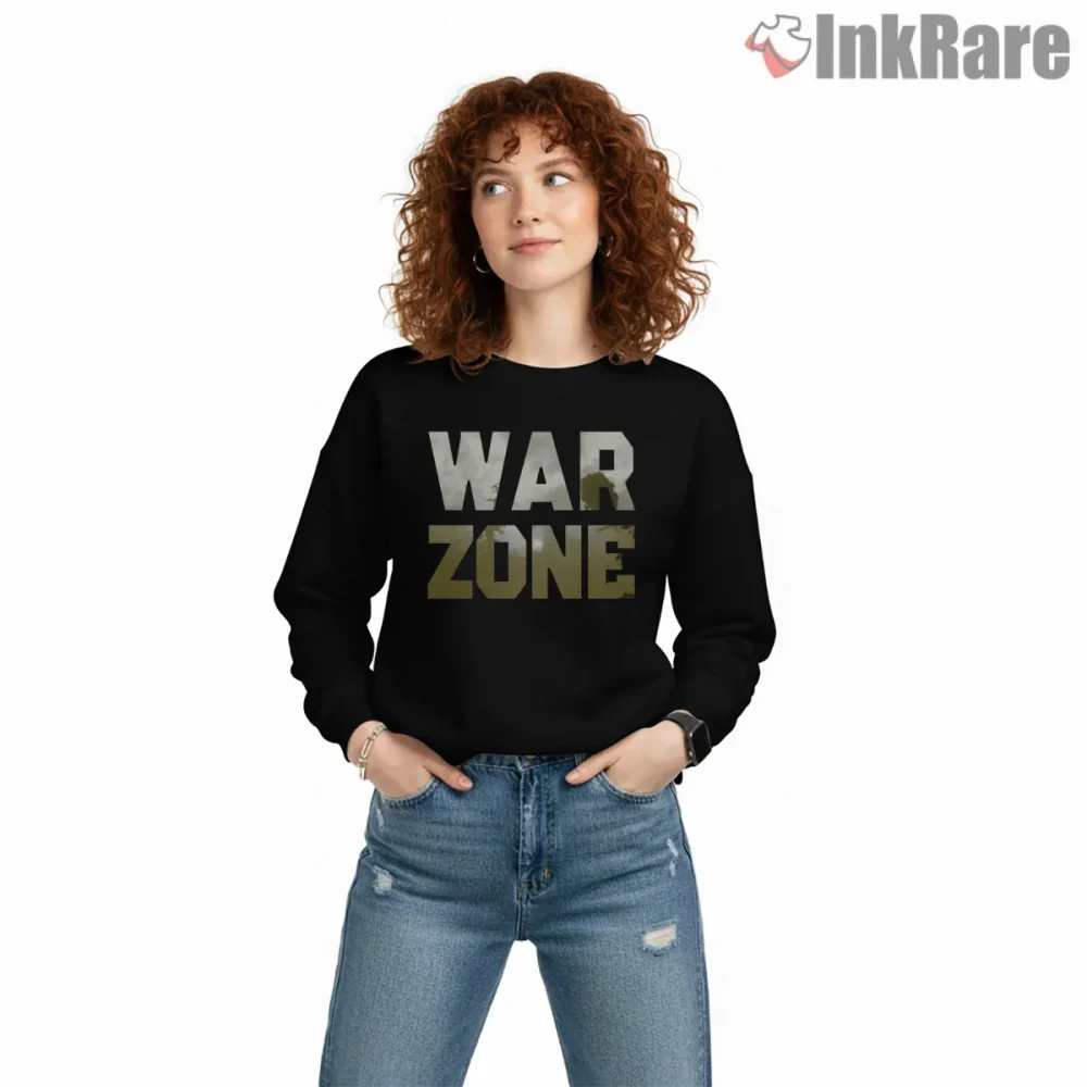 Call Of Duty Warzone Bold Military Typography Shirt on graphic shirt for women graphic tee
