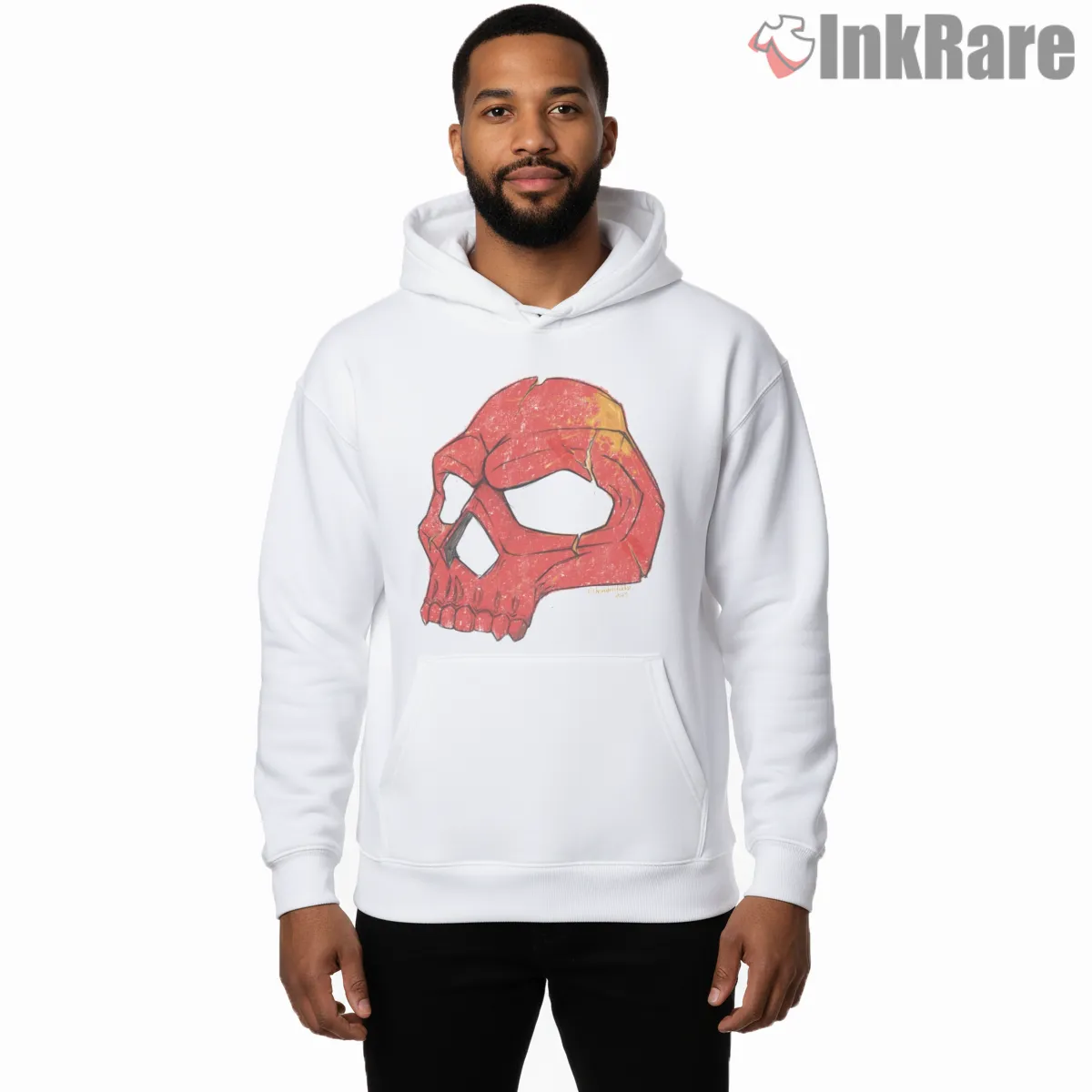 Call Of Duty Warzone Soap Red Skull Minimal Shirt on white hoodie for men graphic tee