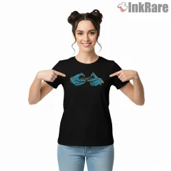 Call Of Duty Zombie Hands Gamer Controller Shirt on black short sleeve shirt for women graphic tee