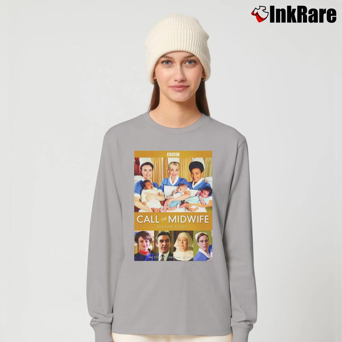 Women’s Call The Midwife Season 8 Long-Sleeve Top in sport grey | Sleek, Versatile, All-Season