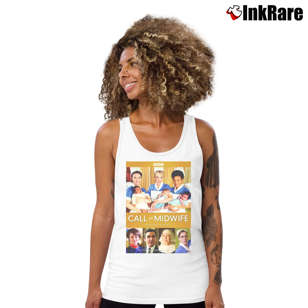 Women’s Call The Midwife Season 8 Tank Top in white | Lightweight, Movement-Friendly