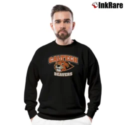 Men’s Caltech Basic Mascot Logo Unisex Crewneck Sweatshirt in black | Cozy Fabric, Clean Style