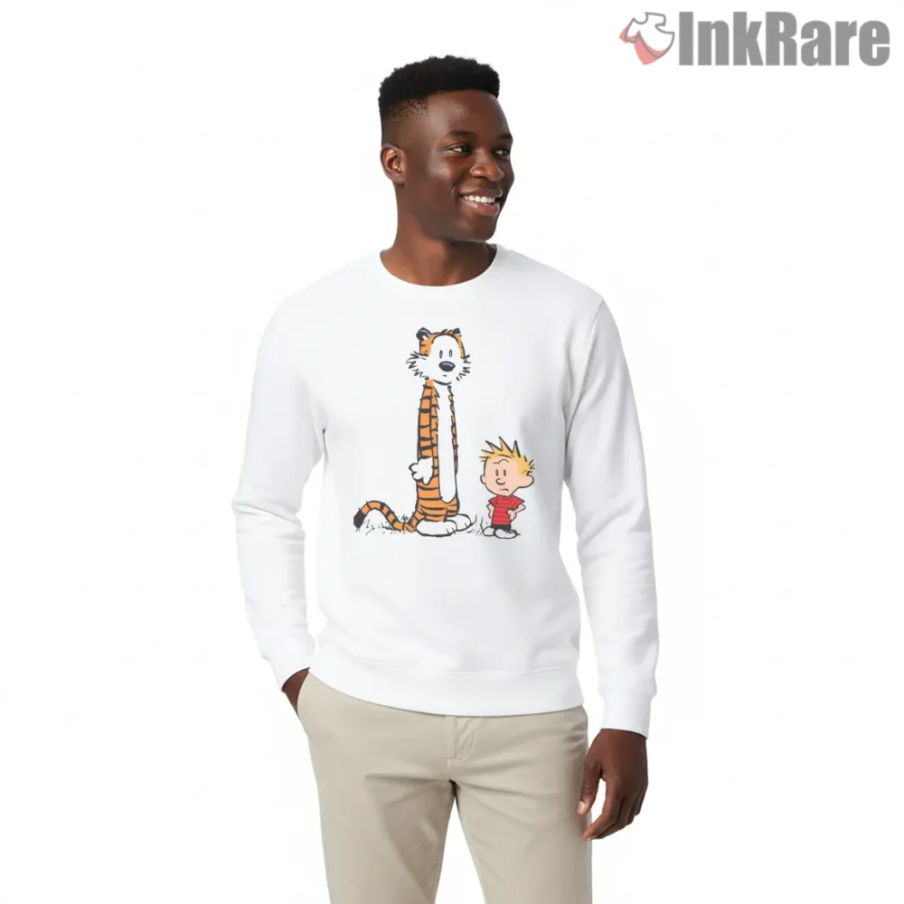 Calvin And Hobbes Quiet Friendship Moment Shirt on graphic shirt for men graphic tee